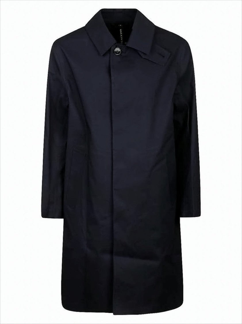 Mackintosh Blue Mackintosh Jacket With Concealed Placket