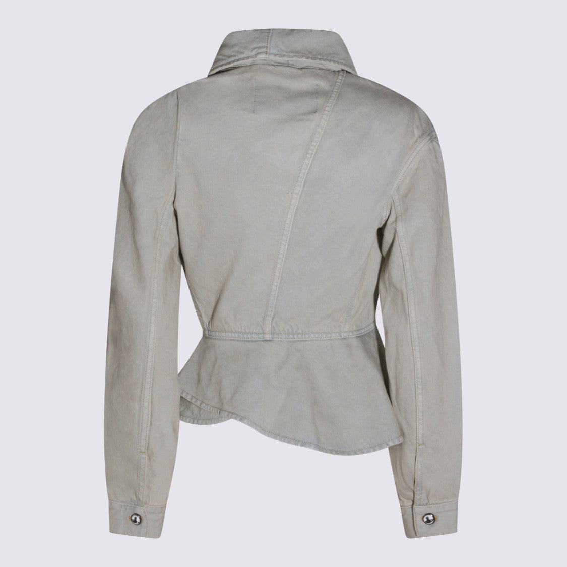 Vivienne Westwood Asymmetrical Fitted Denim Jacket