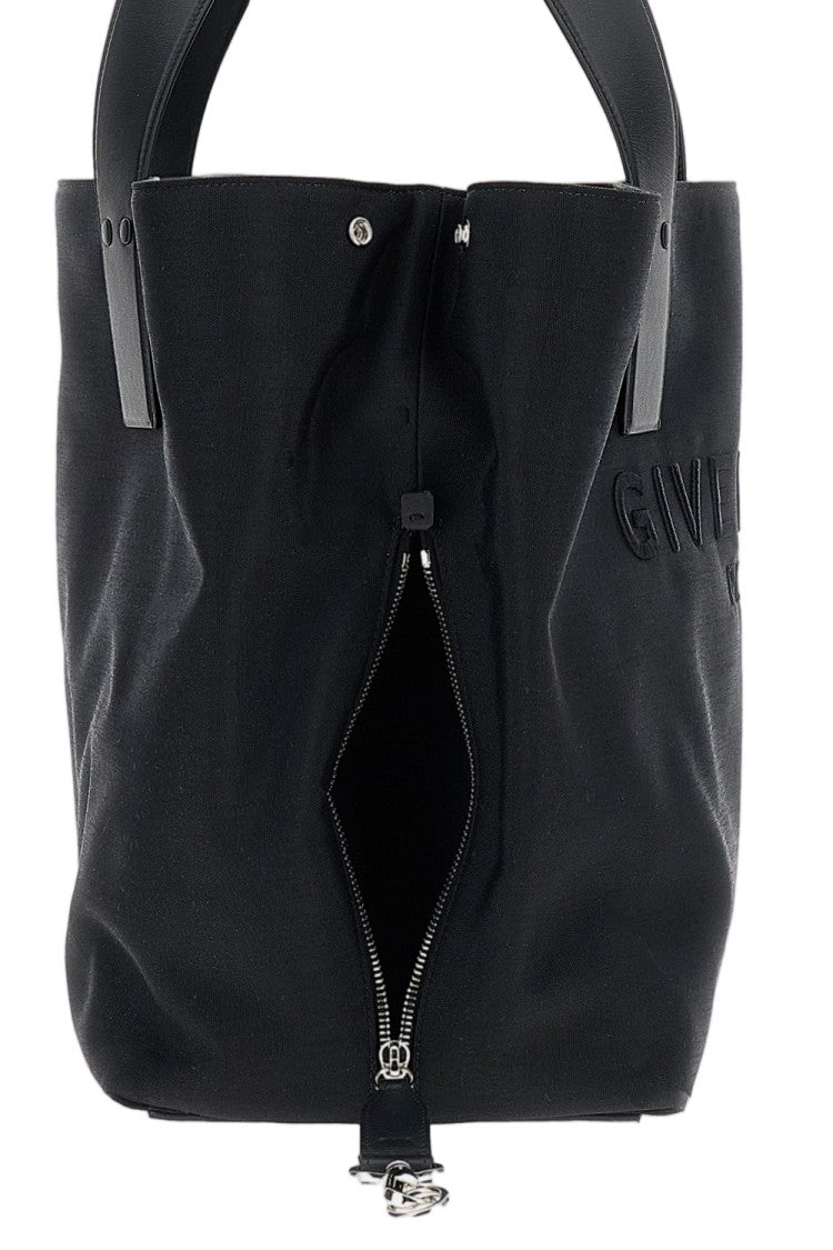Givenchy Black Folded Canvas Tote Bag
