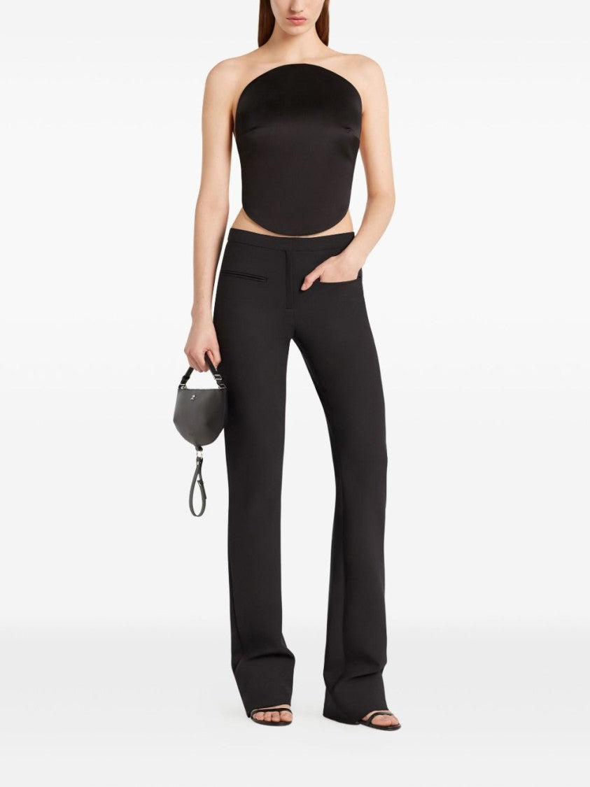 Courrèges Sleeveless Bodysuit With Bold Circular Panel