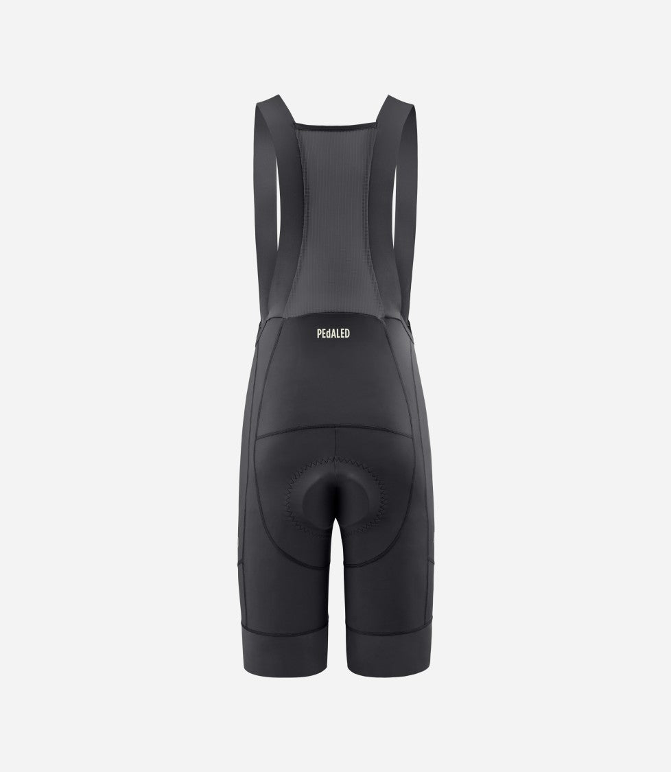 Pedaled Form-Fitting Black Cycling Pants With Padded Seat