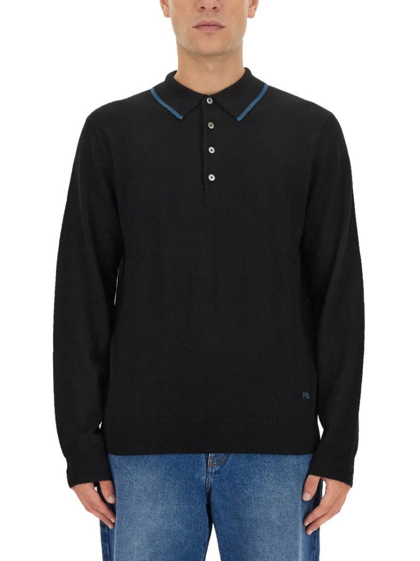 Ps Paul Smith Regular Fit Merino Wool Polo