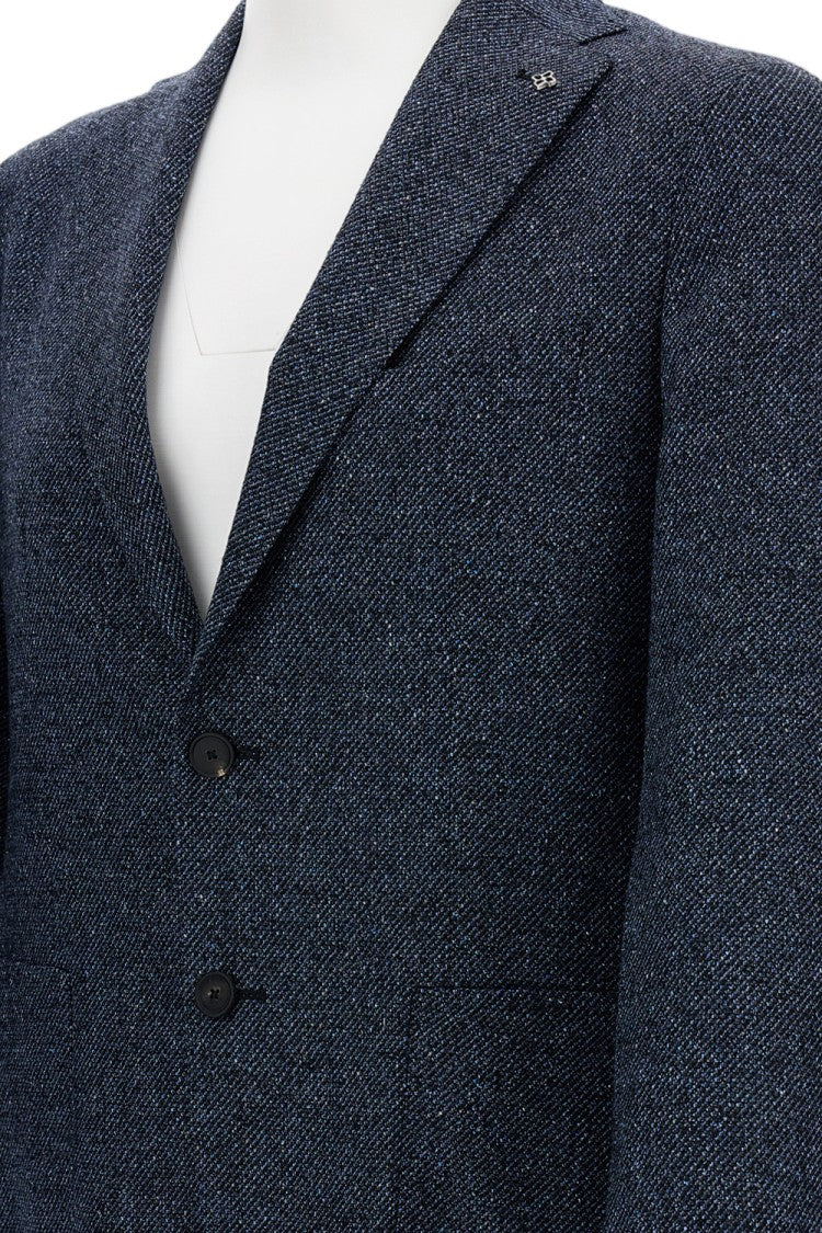 Tagliatore Tailored Single-Breasted Jacket With Textured Fabric