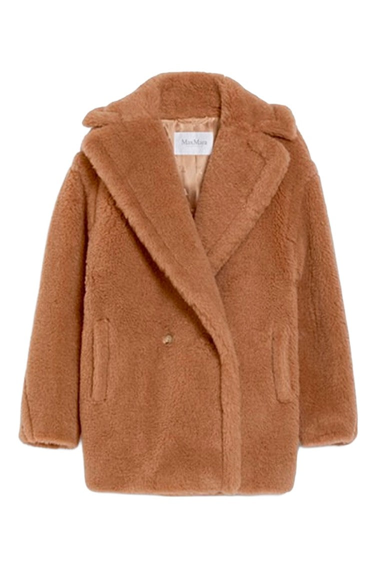 Max Mara Camel Dramma Plush Double-Breasted Camel Coat