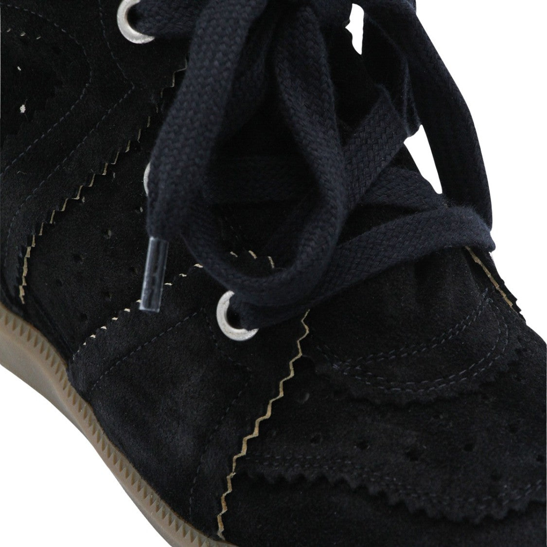 Isabel Marant Sole Black Sneakers With Lace-Up Front
