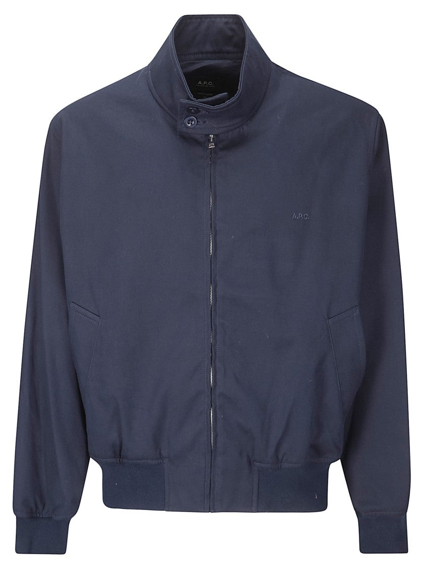 A.P.C. Black Zippé Twill Blouson