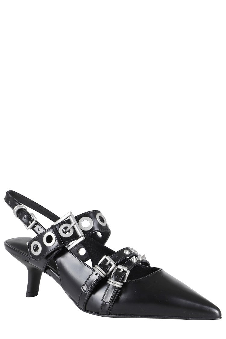Ash Babel Slingback Decollete - Black