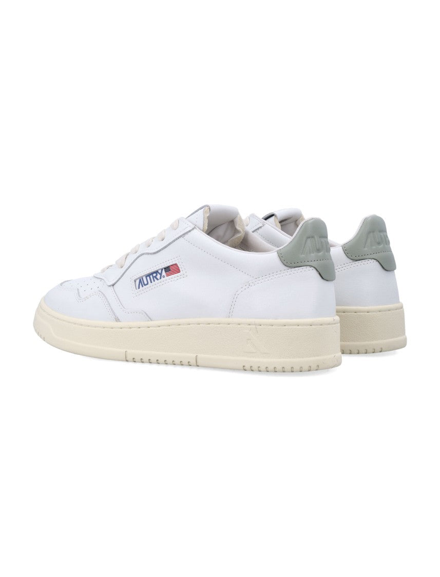 Autry Medalist Leather Low Sneakers White See Grass