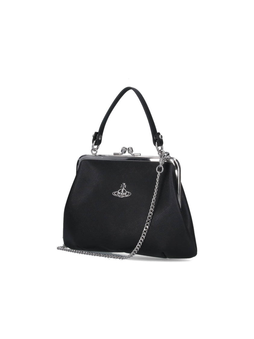 Vivienne Westwood Structured Handbag With Detachable Chain Strap