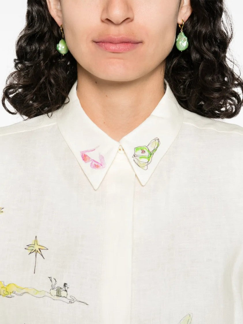 Alemais Whimsical Graphic-Print Shirt