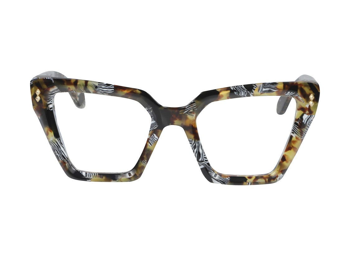 Kador Vanessa Glamour Zebra Oversized Eyeglasses