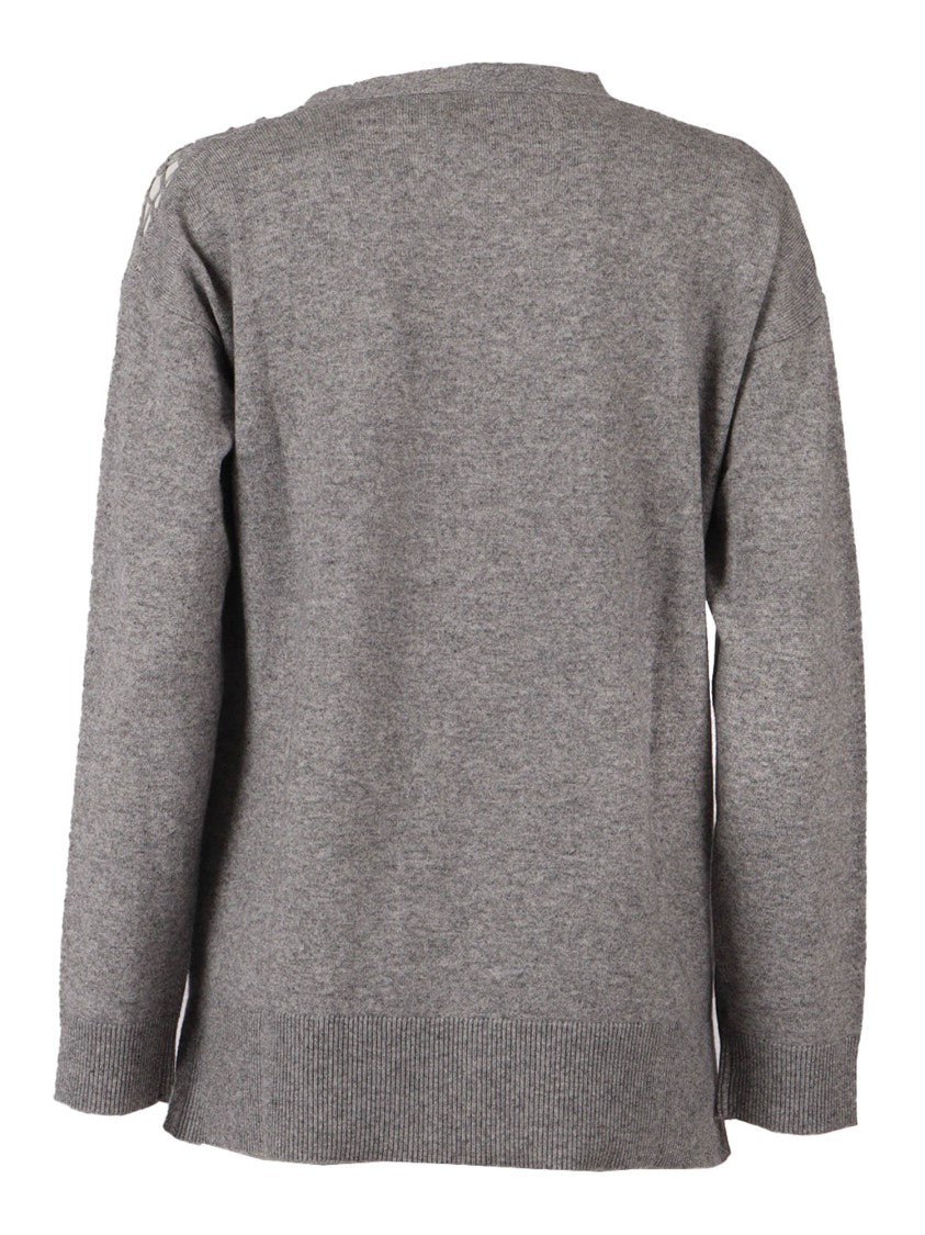 Kangra Cashmere Fine Knit Cardigan With Side Slits And Minimalist Design