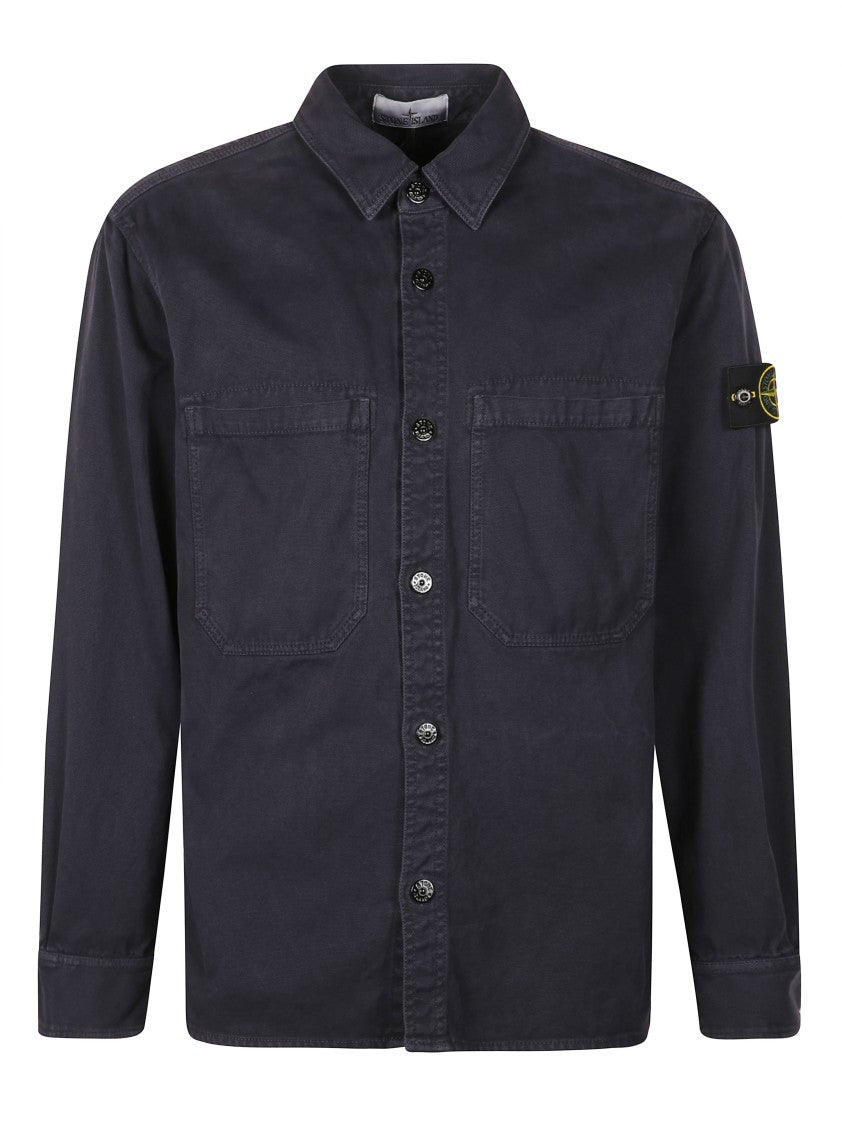 Stone Island Tailored Button-Down Shirt With Pointed Collar