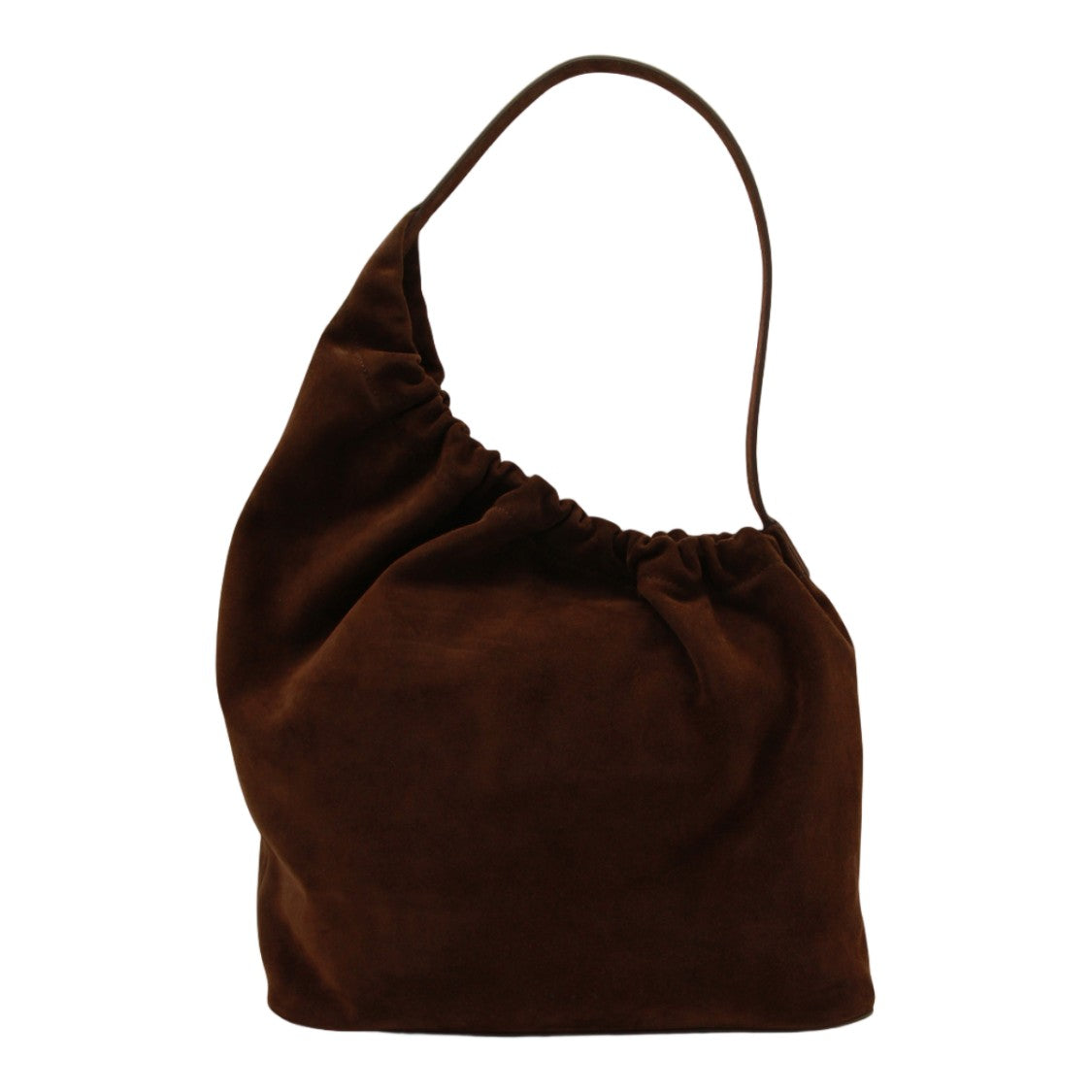 Aesther Ekme Suede-Like Slouchy Bag With Gathered Top And Thin Strap