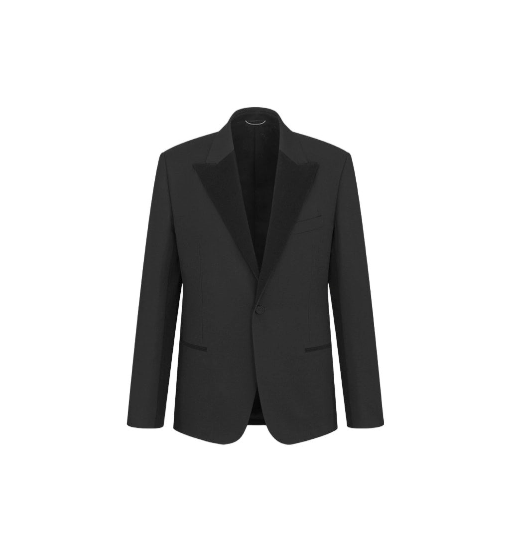 Christian Dior Tailored Single-Button Woven Blazer