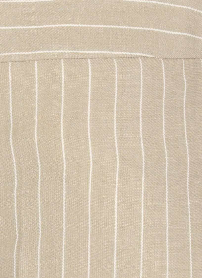 Fabiana Filippi Grey Linen And Viscose Pants