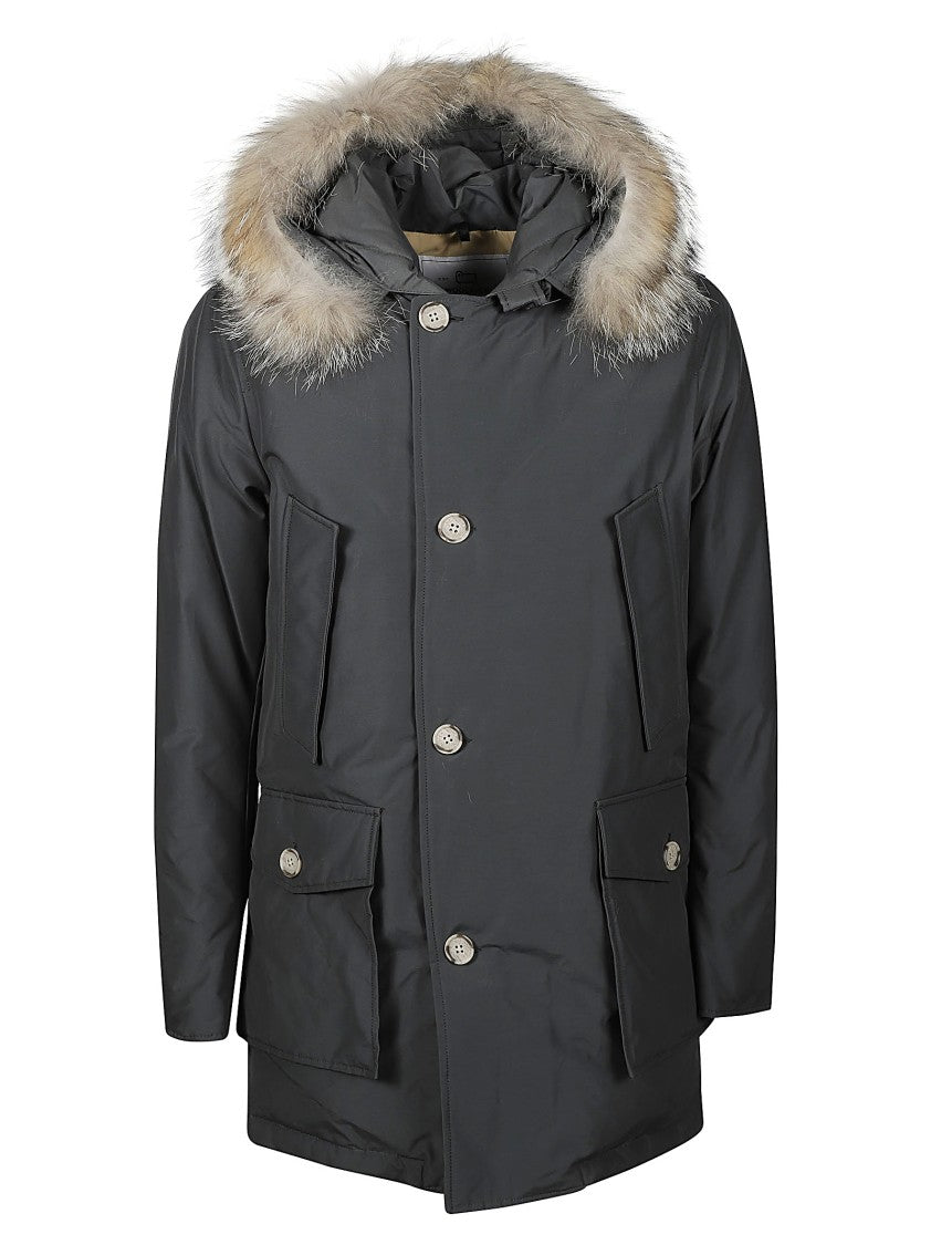 Woolrich Black Arctic Detachable Fur Parka