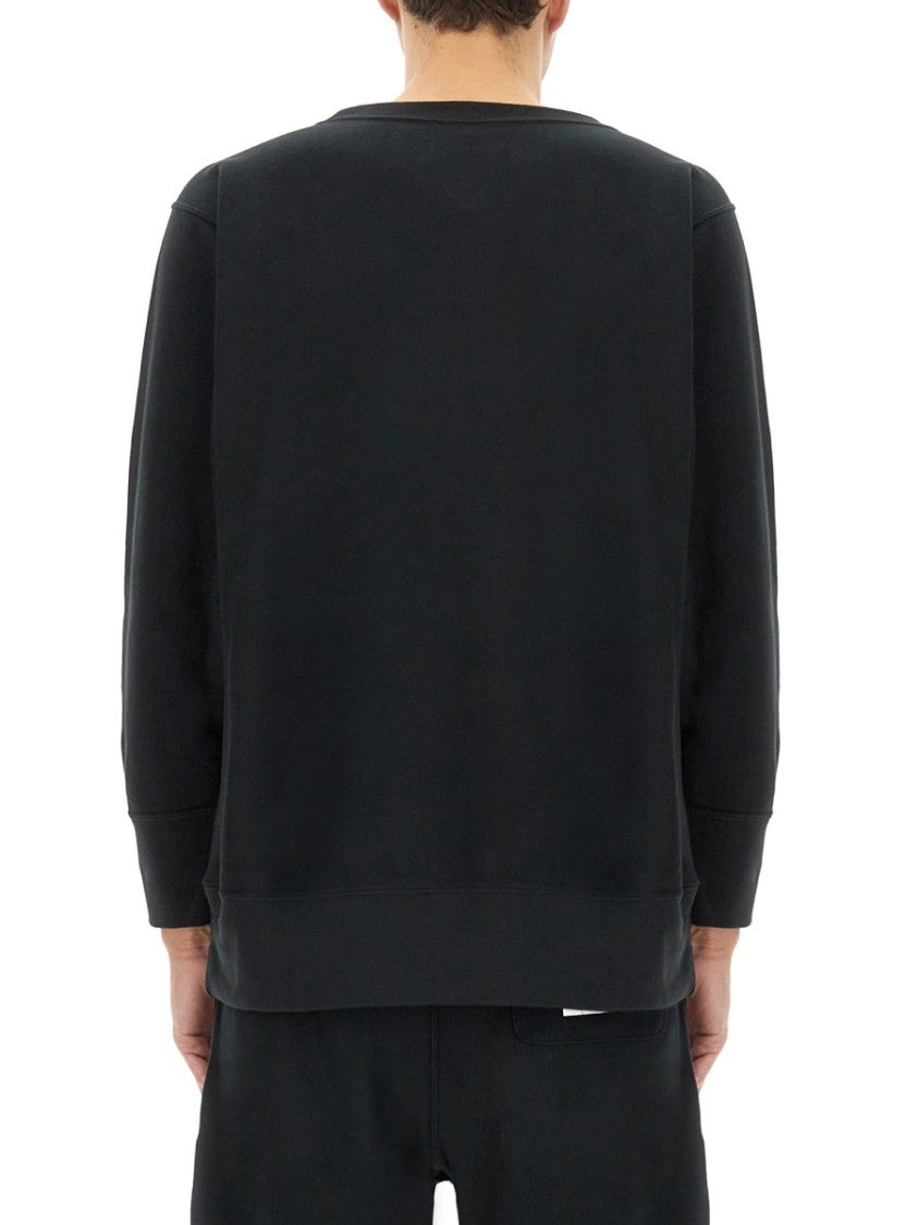 Undercover Relaxed Fit Black Cotton Sweatshirt