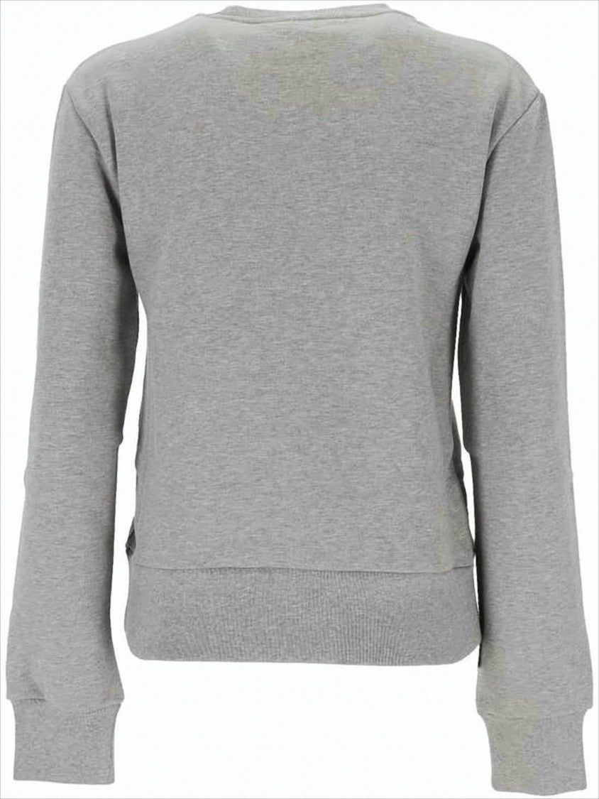 Gucci Heather Grey Long-Sleeve Sweatshirt With Graphic Motifs
