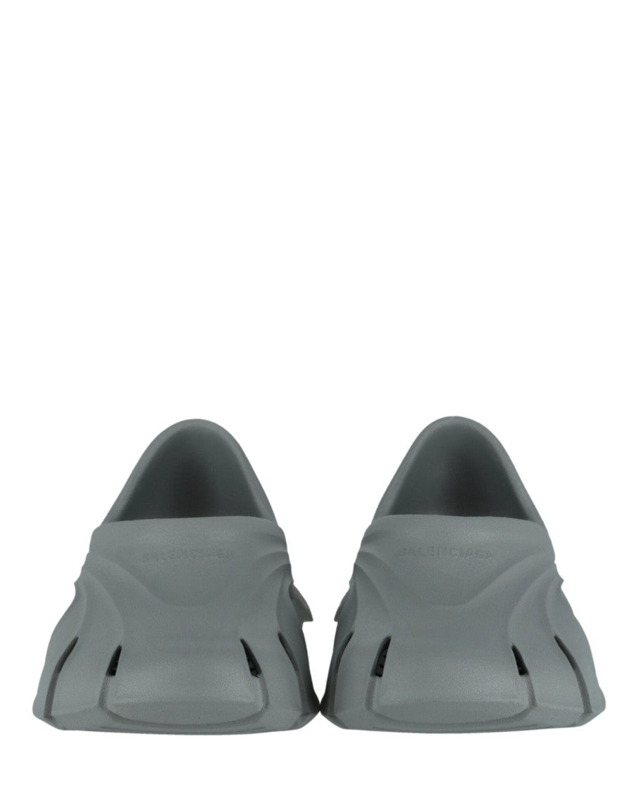 Balenciaga Sculpted Molded Clogs With Ventilation Cutouts And Block Heel