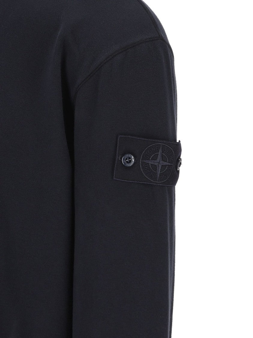 Stone Island Classic Knit Brown Sweater With Ribbed Details