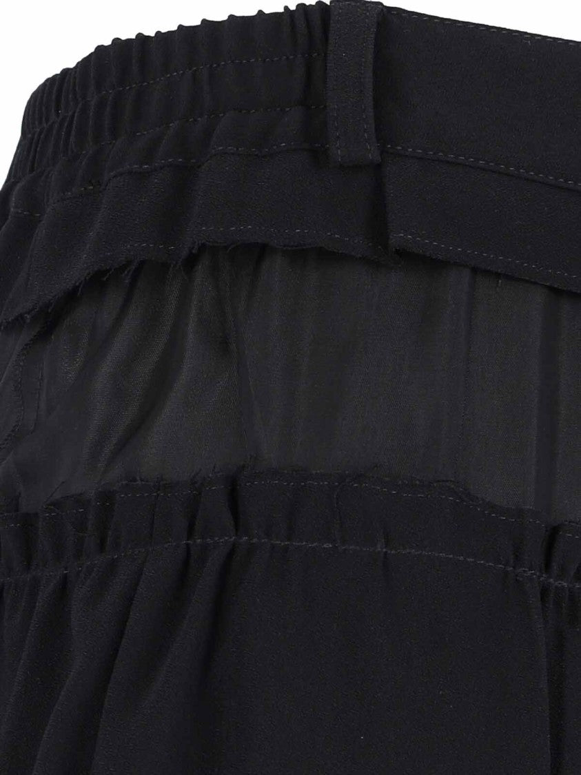 Maison Margiela "Four Stitches" Midi Skirt – Black