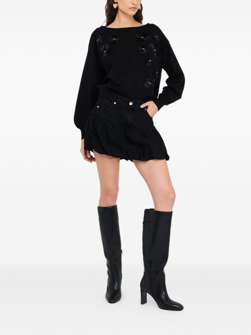 Liu Jo Relaxed Fit Black Sweater