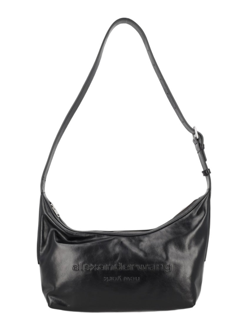 Alexander Wang Medium Hobo Bag In Smooth Leather With Adjustable Strap