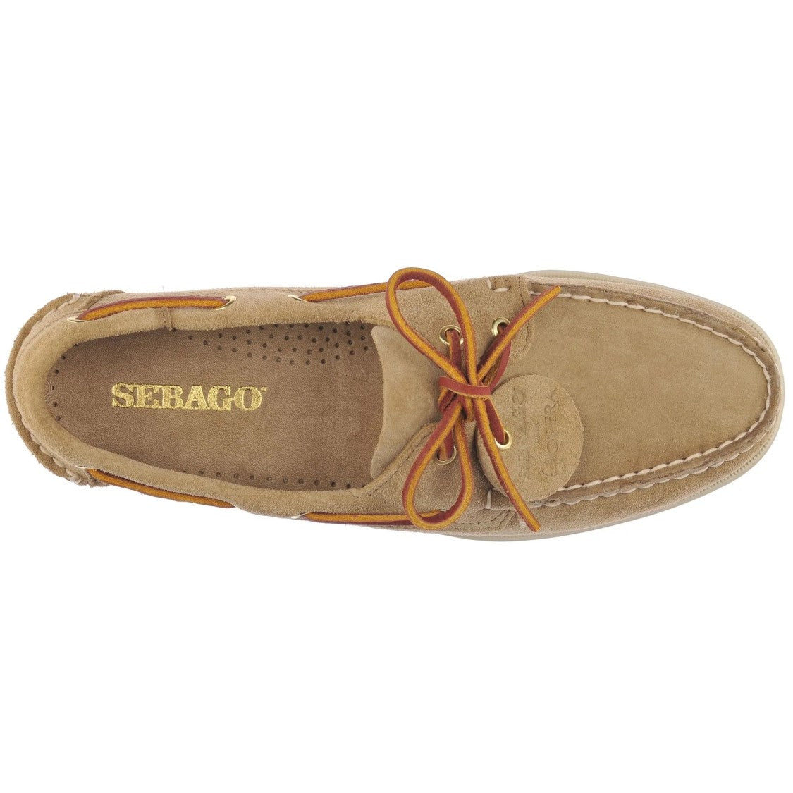 Sebago Italian Suede Leather Loafer With Hand-Sewn Apron
