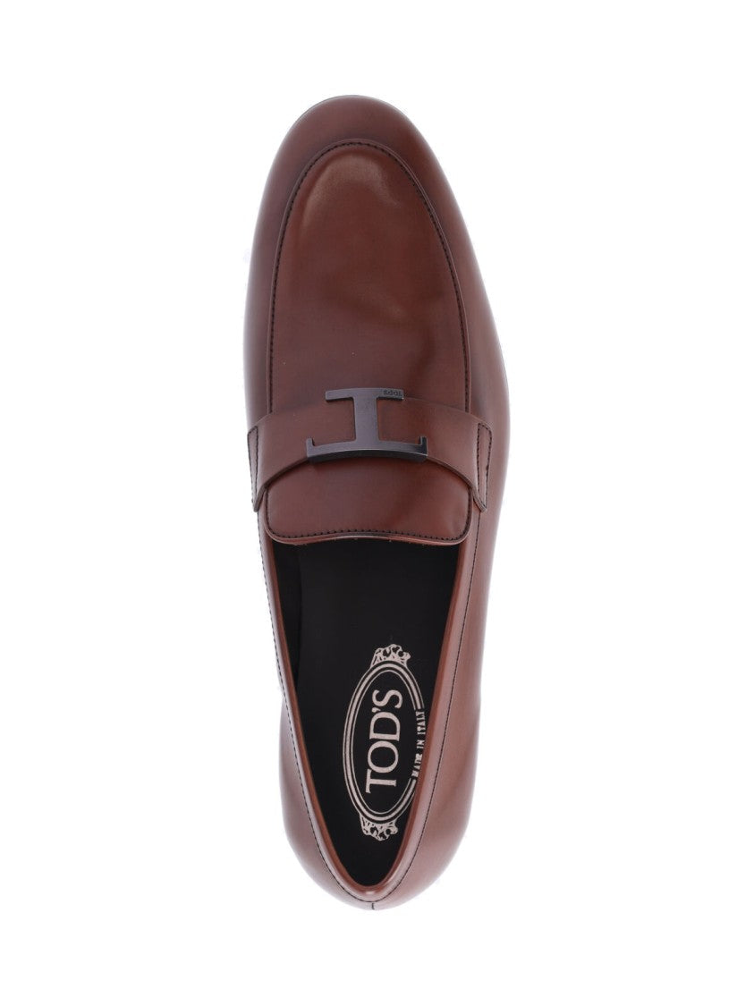Tod's T-Timeless' Brown Leather Moccasins – Brown