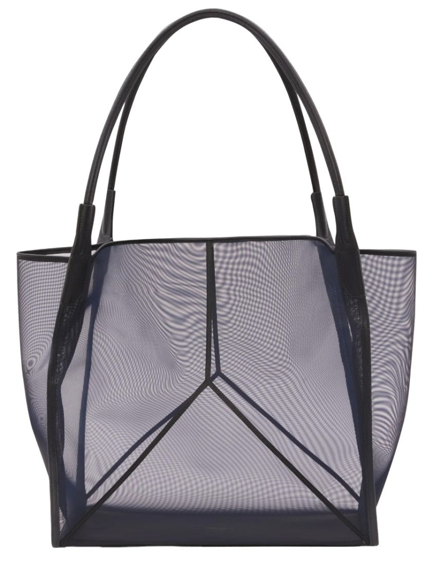 Victoria Beckham Black Victoria Mesh Panel Polyamide Tote Bag