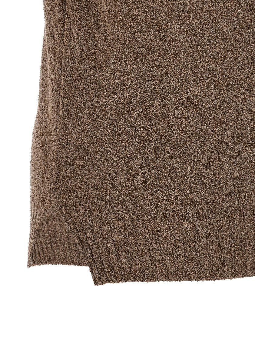 Ma'ry'ya Bouclé Cotton Polo Shirt