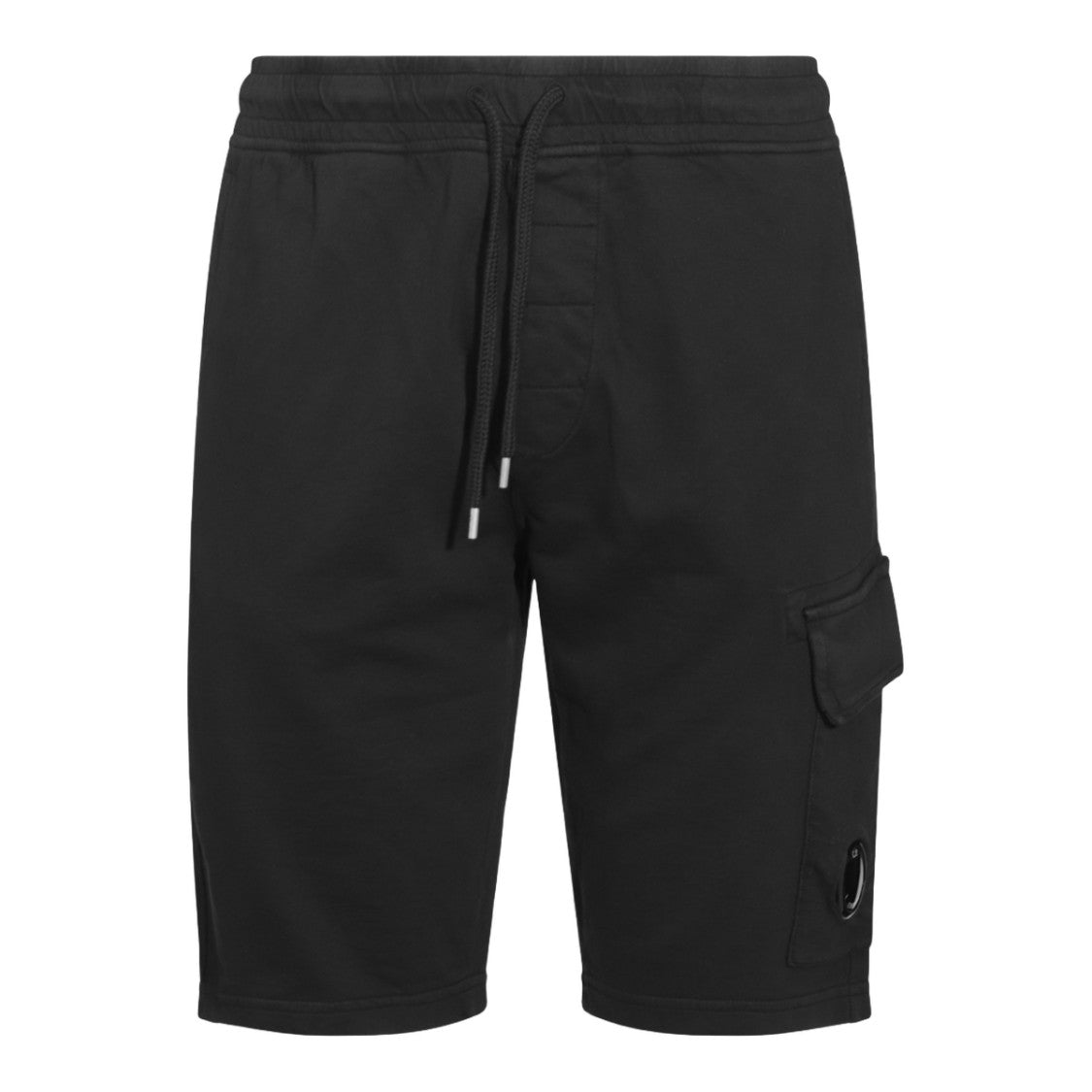 C.P. Company Relaxed Fit Black Shorts With Cargo Pocket