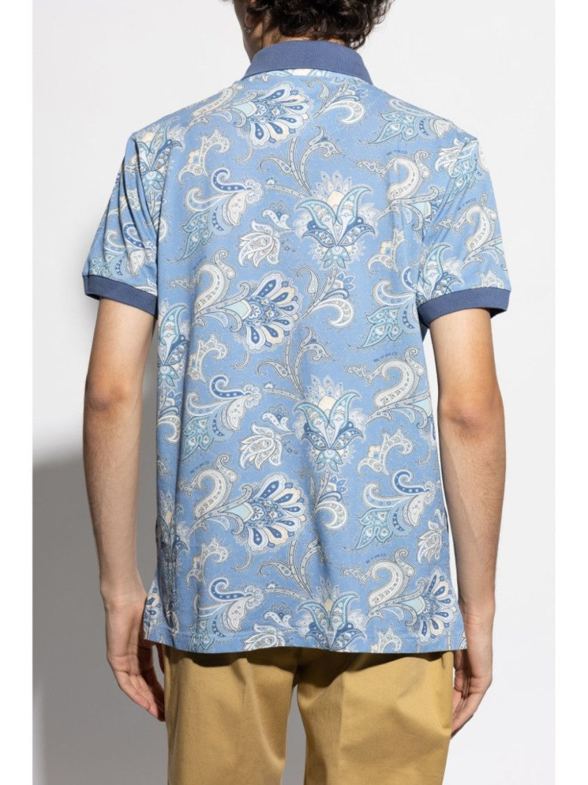 Etro Sky Blue Polo Shirt