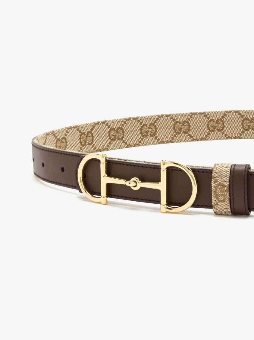 Gucci Beige Belt W.25 Canvas Accessory