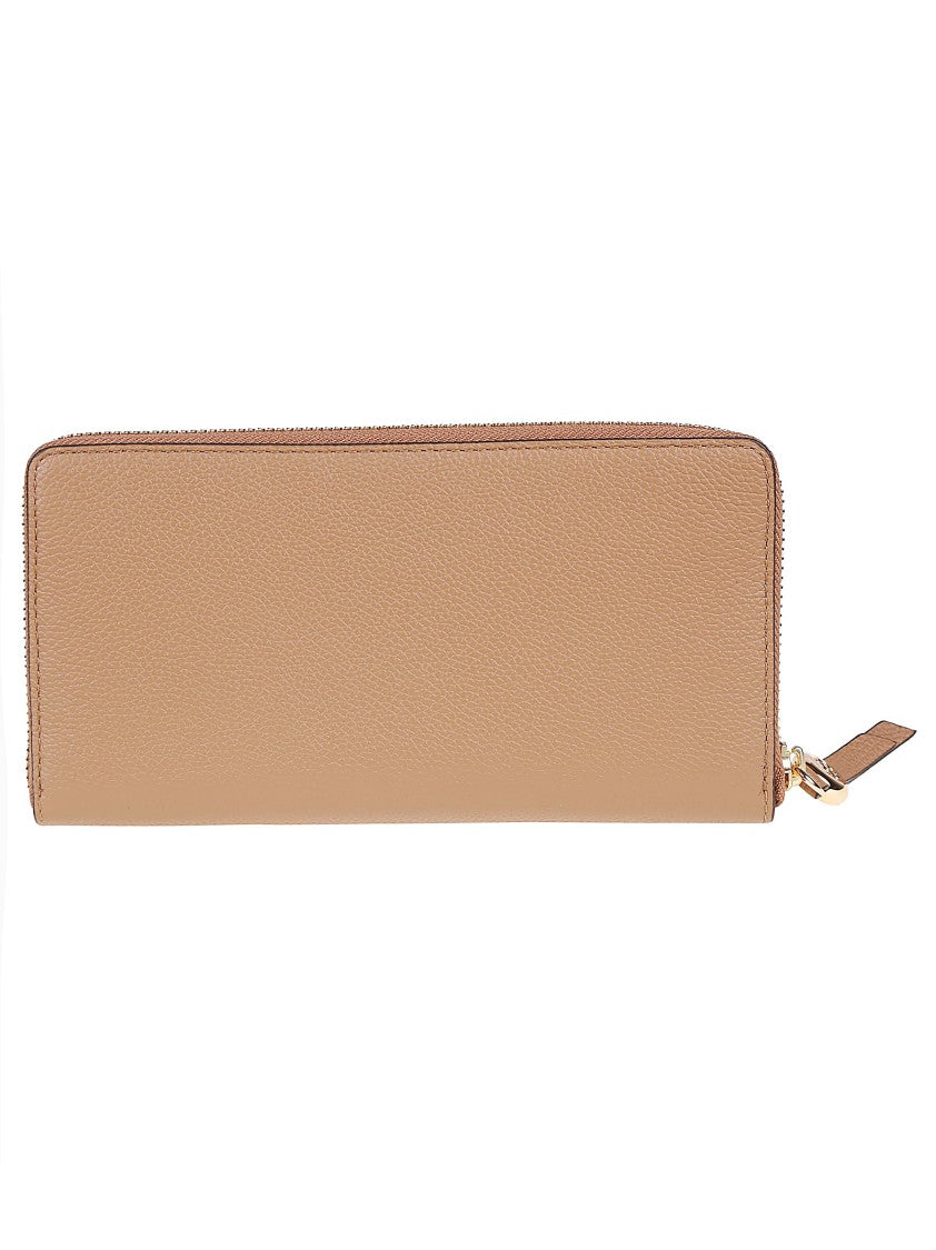 Tory Burch Romy Textured Zip Leather Wallet