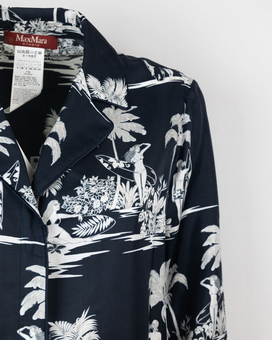 Max Mara Dionigi Blue Shirt