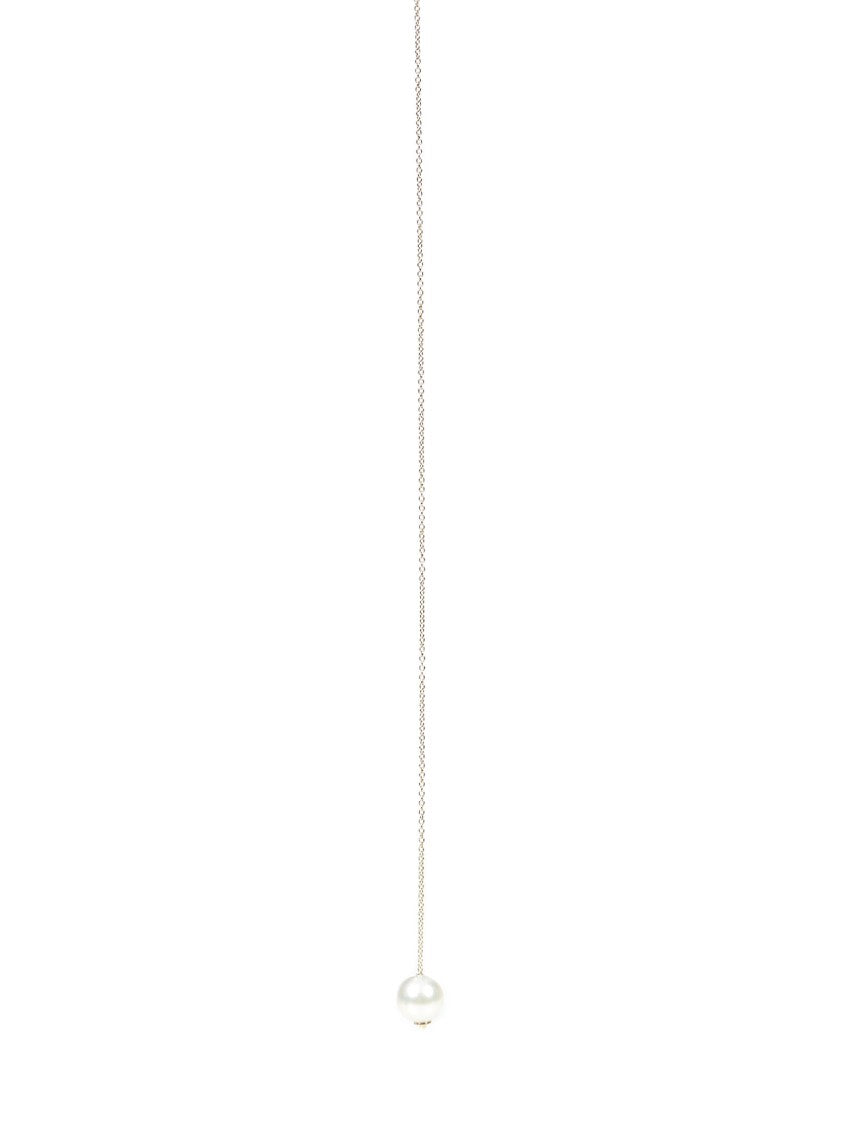 D.Delettrez Elongated Bar Necklace In 18Kt Yellow Gold