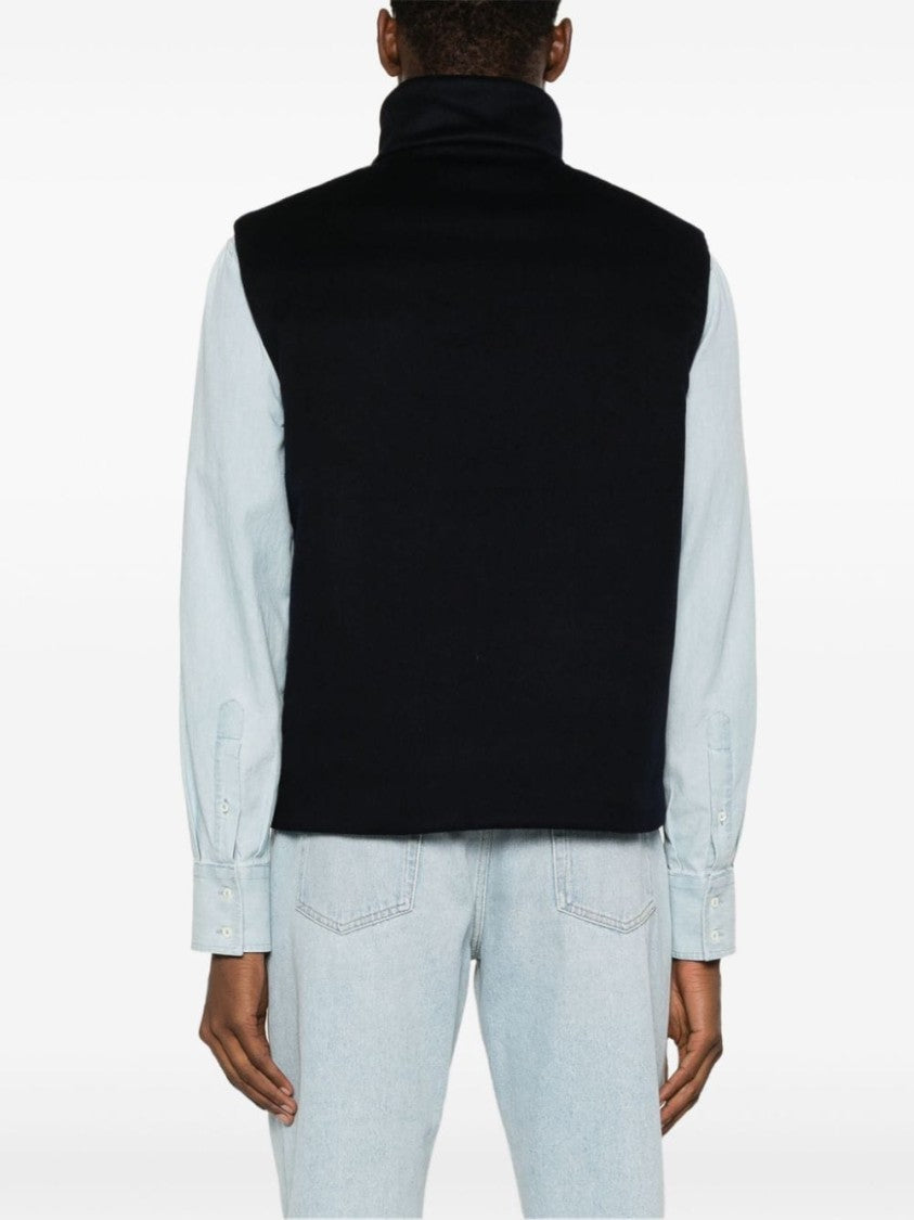 Prada Sleeveless Jacket With High Collar