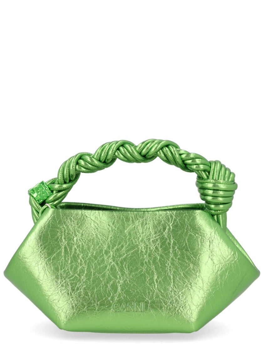 Ganni Mini Bou Shimmering Crinkled Bag