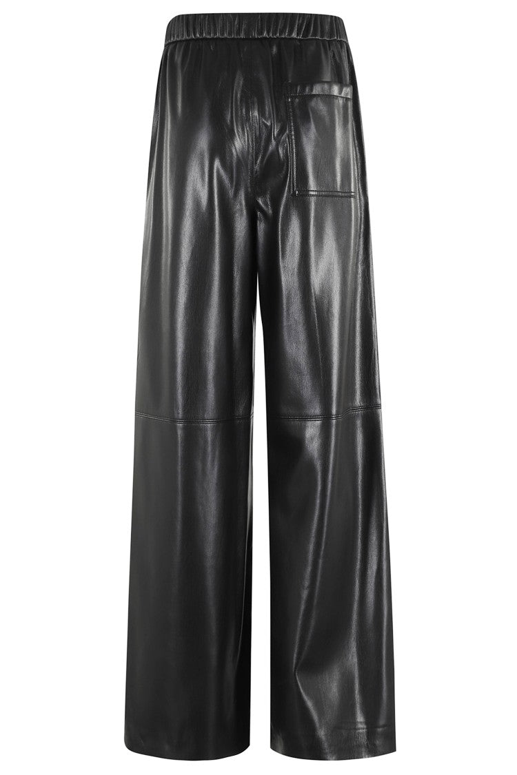 Isabelle Blanche Faux Leather Straight Leg Pants