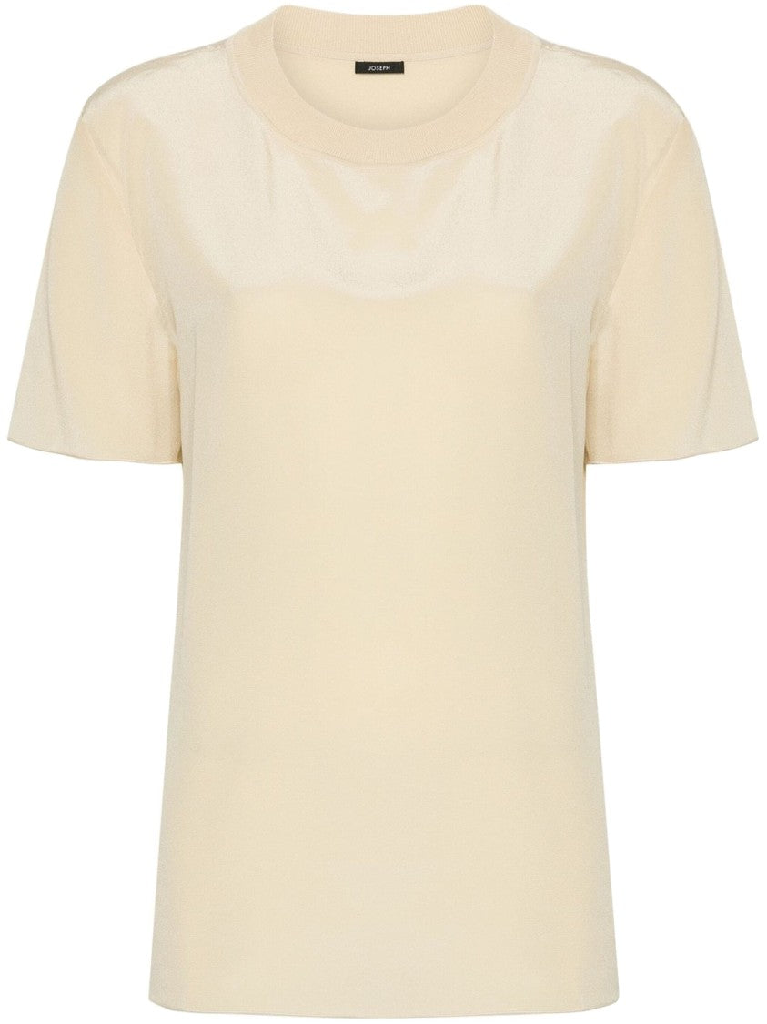 Joseph Relaxed-Fit Short Sleeve Crepe De Soie Blouse