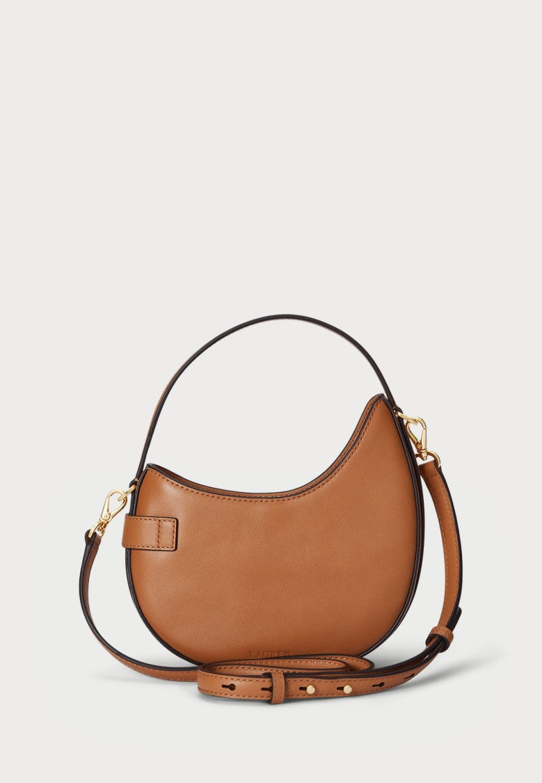 Lauren Ralph Lauren Brown Rattan Small Crossbody Bag
