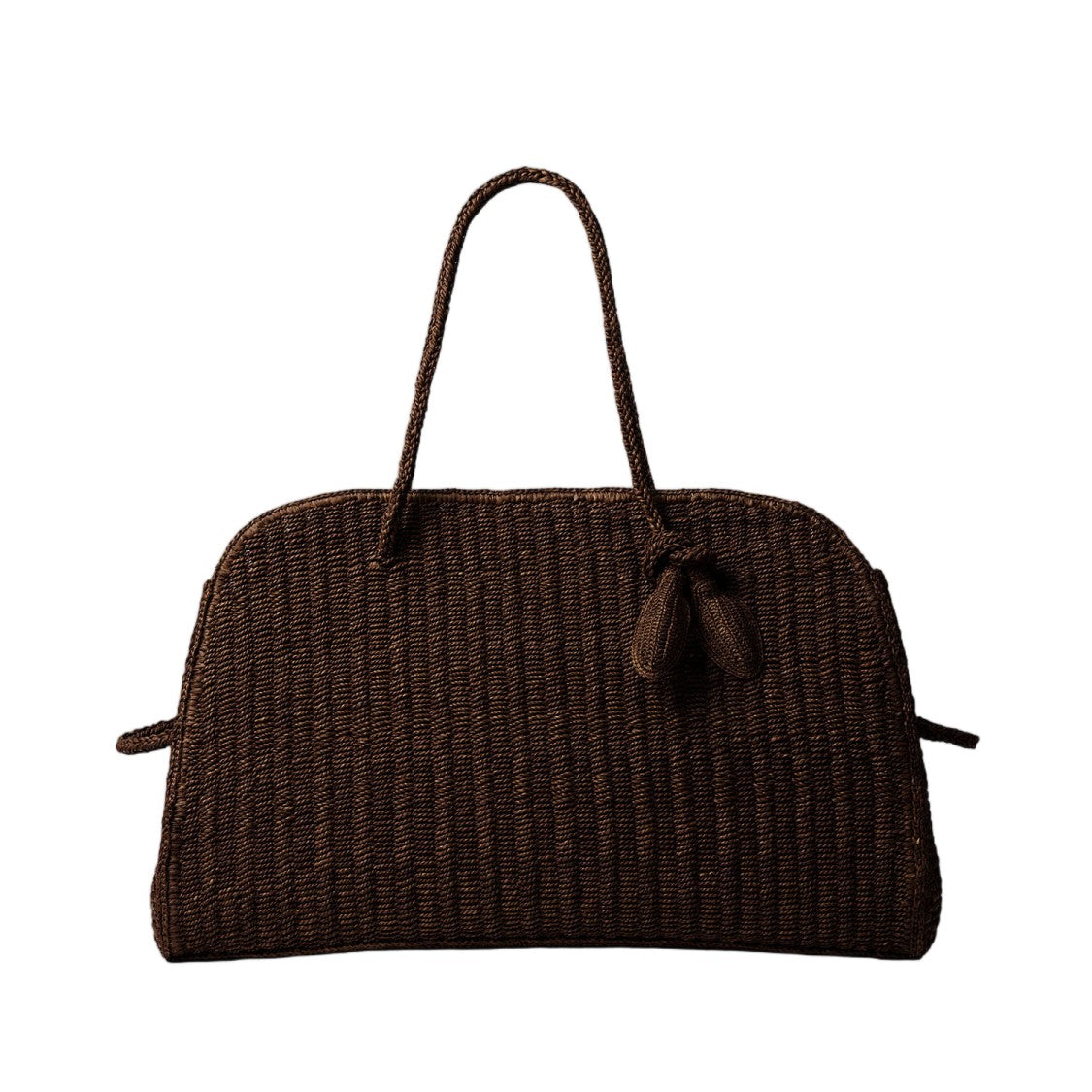 Jacquemus Raffia-Textured Le Grand Turismo Bag With Top Zip Closure