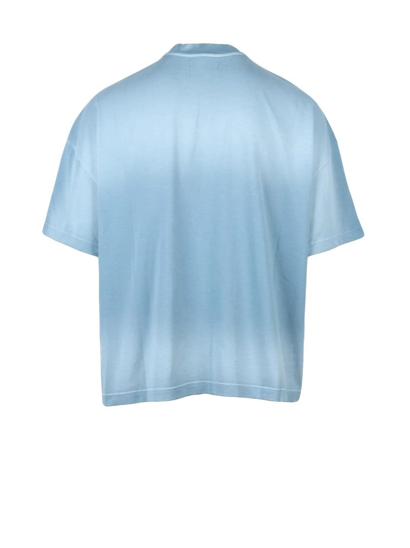 Bonsai Aqua Green Gradient Cotton T-Shirt