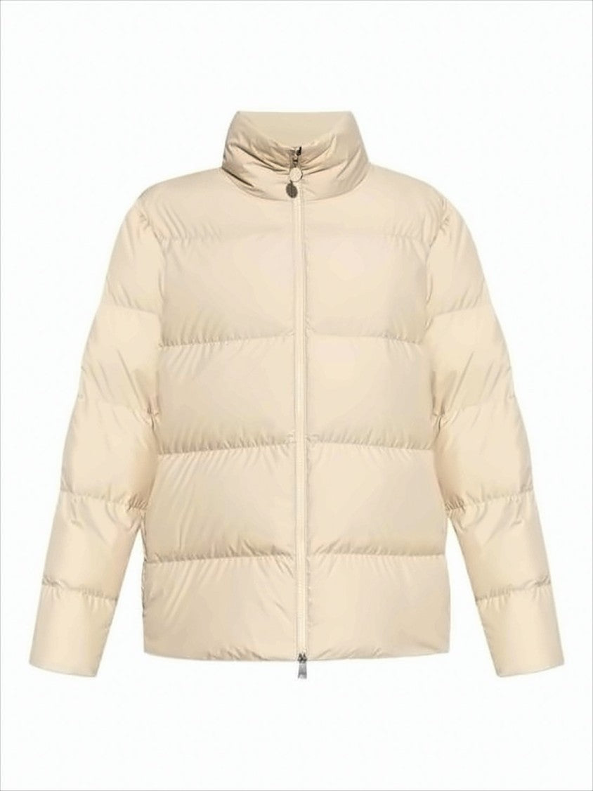 Moncler Boxy Cropped Padded Jacket With Horizontal Quilting