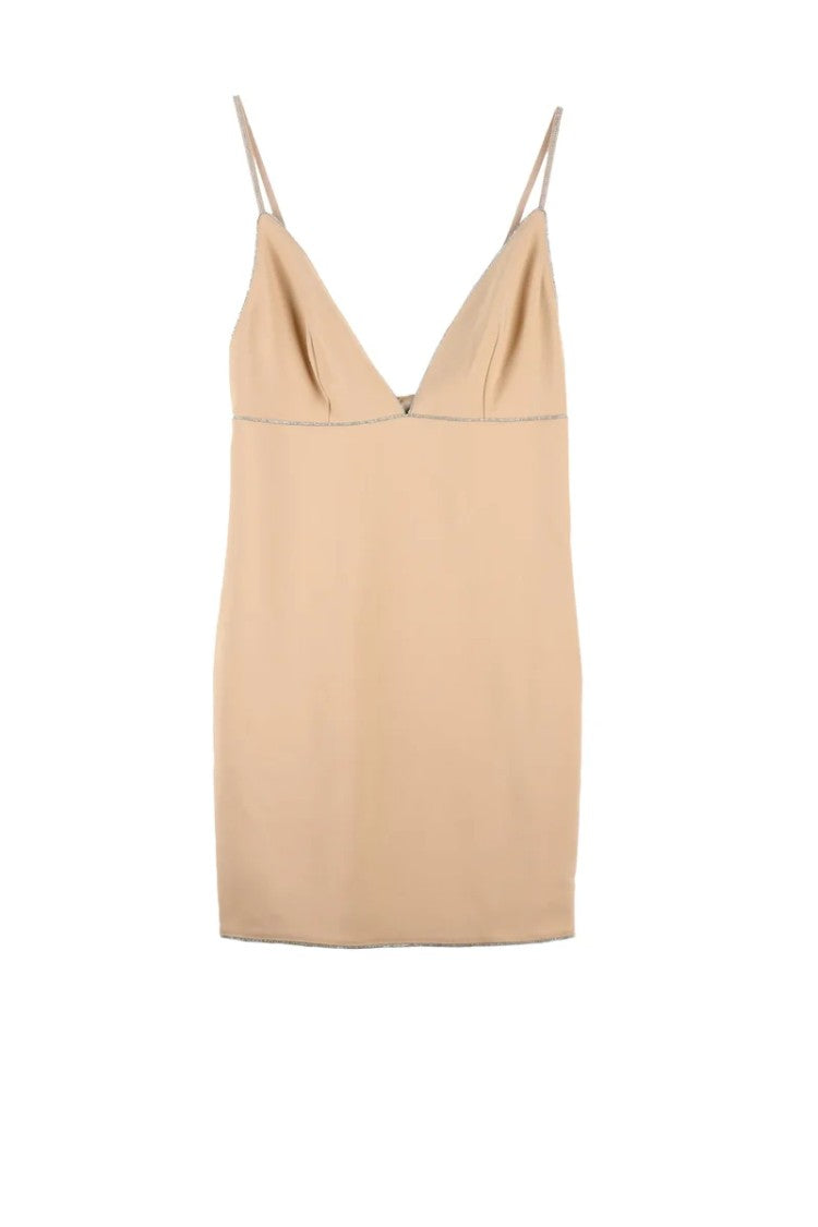 Elisabetta Franchi Sequin Sheath Dress - Beige