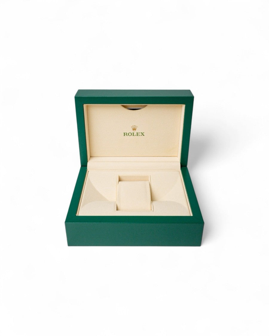 Rolex Small Green Leather Rolex Oyster Box