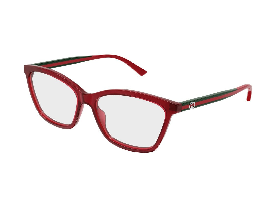 Gucci Gg1989o Striped Oversized Square Eyeglasses