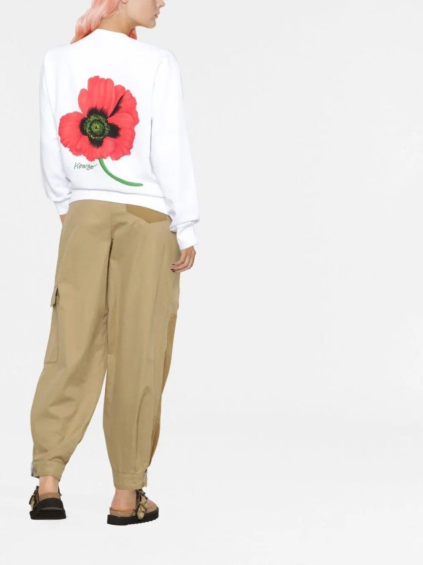 Kenzo Pullover Sweatshirt With Relaxed Fit And Ribbed Details